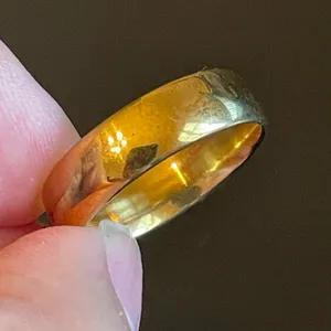 6mm gold stainless steel ring thumbnail 3