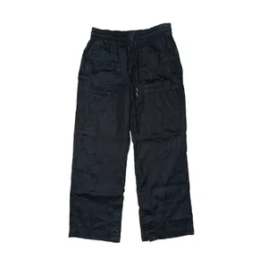 Athleta Black Linen Retreat Pants Minimalist Athleisure Lagenlook Primitive thumbnail 2