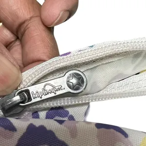 Kipling Art Medium Tote Bag Multicolor Leopard Print Nylon Travel Gym Handbag thumbnail 7