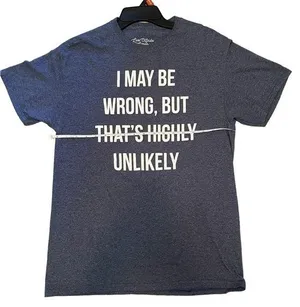 Medium, heathered‎ blue graphic T-shirt women’s made by live outside the limits. thumbnail 1