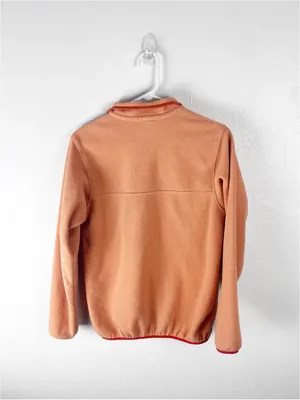 PATAGONIA Synchilla Snap-T Orange Chest Pocket Fleece Pullover Size Small thumbnail 2
