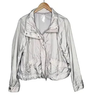 Lane Bryant livi active gray wind breaker size 18 thumbnail 1