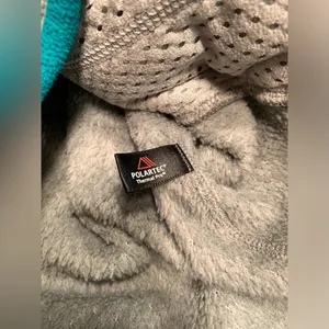 Patagonia synchilla snap-t Gray and Teal Fleece Pullover medium thumbnail 5