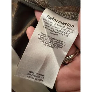 Reformation Carter Mid Rise Pant Pinstripes Wide Leg Trouser Size 8 thumbnail 6