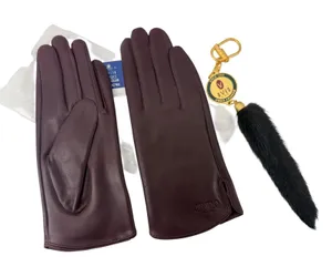 Jindo Fashion Burgundy Leather Gloves Size 44 Made in Korea thumbnail 1