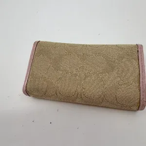 Coach 6-Ring Key Case Beige Signature C Canvas Key Case thumbnail 3