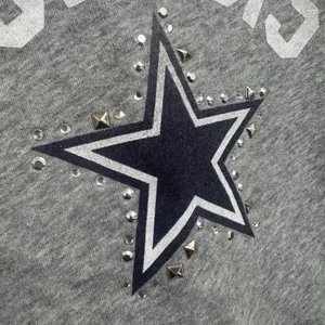 PINK Victorias Secret Vintage NFL Dallas Cowboys Rhinestone Hoodie Medium thumbnail 4