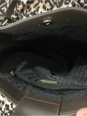 Steve Madden Dark Brown Tote with Gold SM Logo thumbnail 3