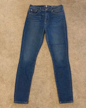 7 For All Mankind 7 For All Making High Waist Ankle Gwenevere thumbnail 1