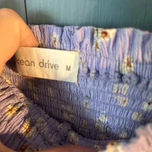 Ocean Drive Purple / White Floral Jumpsuit, M thumbnail 4