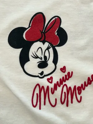 Disney Mickey & Minnie Mouse Graphic T Shirt Womens Size Small White Short Sleev thumbnail 5