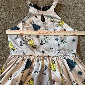 Unique Vintage Smak Parlour Pink Retro Paper Doll Halter Neck Dress Size Large thumbnail 6