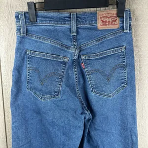 Levi's Ribcage Straight Ankle Jeans Womens Sz 27 Button Fly Medium Wash Stretch thumbnail 4
