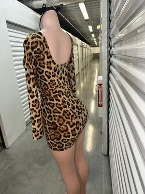 Leopard Print Mini Dress 🐆 | DIY Sexy Leopard Halloween Costume thumbnail 5