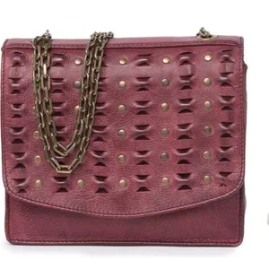 Frye Jade Studded Cross Body Shoulder Bag Purse Brick Red Cherry Red NEW thumbnail 11