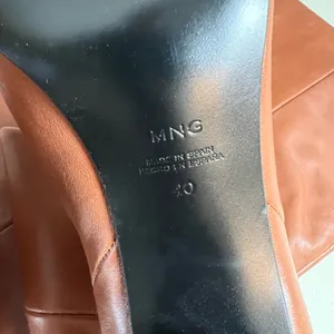 NWT MANGO- Roma Knee High Leather Brown Size 9 thumbnail 7