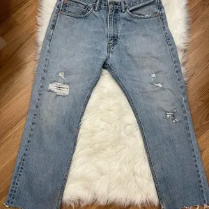 Levi’s Y2K 505 Relaxed Fit Lighter Wash Jeans DIY 35x27 thumbnail 3