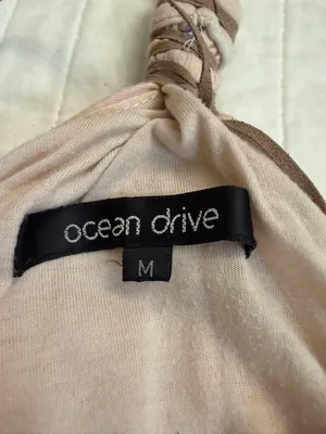 Ocean Drive tie dye ombré shark bite flowy tank thumbnail 3