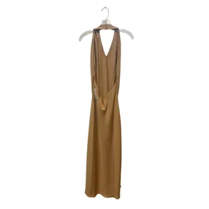 Show Me Your Mumu Dress- Womens Jasmine Neckline Dress Gold‎ Halter NWT thumbnail 4