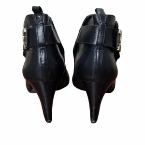 Tory Burch Gemini Link Black Boots Size 10 Pre-Owned thumbnail 2