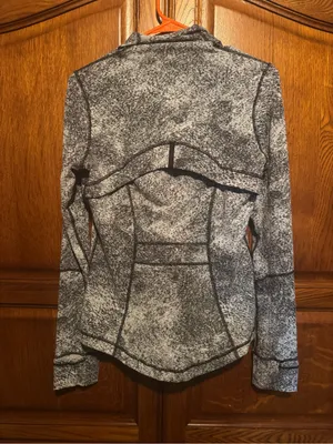 Lululemon Define Jacket Size 8 - Heathered Black/White Jacquard - Like New thumbnail 5