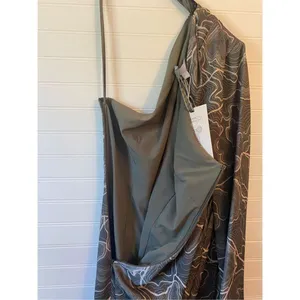 Antonio Melani x Elizabeth Damrich Monroe One Shoulder Satin Midi Dress thumbnail 10
