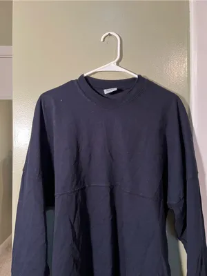 Spirit Jersey Unisex Size Medium Long Sleeve T-Shirt Navy Blue Orange Denver CO thumbnail 4