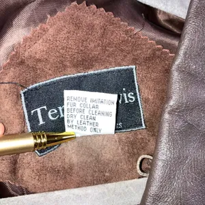 VTG Terry Lewis Leather‎ Suede Jacket Women L Button Front Relaxed Chore Classic thumbnail 5