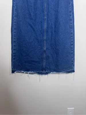 BDG Theo Denim A-Line Midi Skirt thumbnail 6