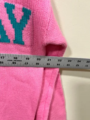 English Factory Weekday Motif Sweater In Pink size Small Wednesday pink thumbnail 6