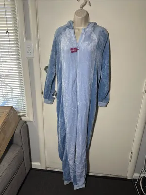 Disney Eeyore Plush Hooded Onesie - Light Blue and Slate Blue thumbnail 5
