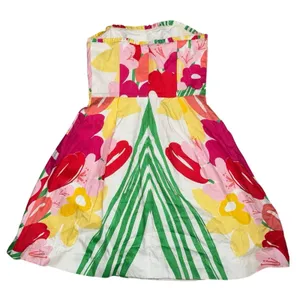 Lilly Pulitzer Blossom Lavish Floral May Flower Strapless Fit Flare Dress size 2 thumbnail 4