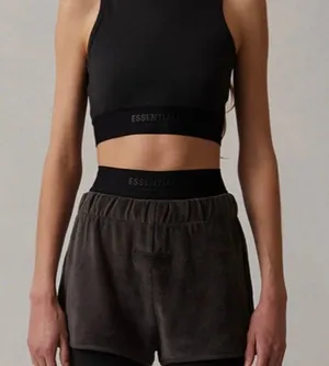 Fear of God Essentials Women's Iron Velour Beach Shorts thumbnail 1