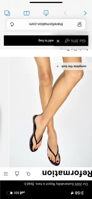 reformation amelia flip flops thumbnail 3