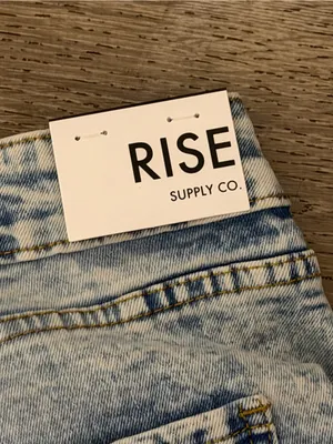 NWT Rise Apparel Co Wide Leg Acid Wash Jeans thumbnail 7