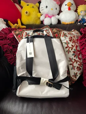 Tory Burch Latest New Ella Black Nylon Backpack 88368 $328 with shopping bag thumbnail 3
