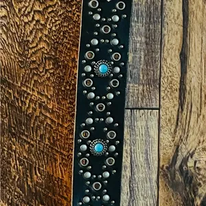 Belt with stones 40 length x 1.5 wide thumbnail 2