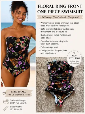 Shade & Shore One-Piece Swimsuit New Small thumbnail 2