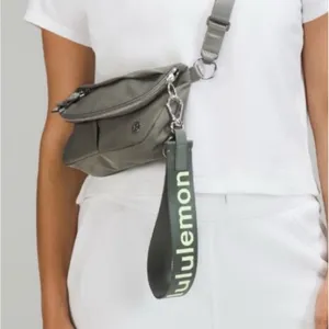 NWT Lululemon Athletica Never Lost Keychain Sage Gray AUTHENTIC‎ Sold Out!!! thumbnail 2