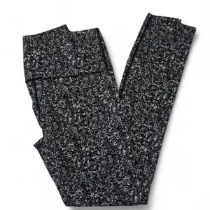 Varley Luna Speckled Black Gray High Rise Tights Workout Leggings Small ~27” Y2K thumbnail 2
