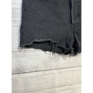Levi's Shorts Womens W29 501 Button Fly Black Raw Hem Grunge High Rise thumbnail 11