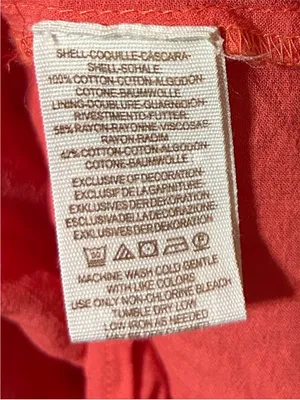 Free People cotton boho Meadows Toosaloosa Slub gauzy embroidered dress coral SZ thumbnail 9