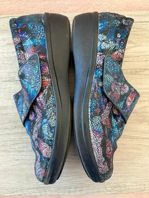 Alegria Lauryn Feather Blue Pink Hook & Loop Strap Comfort Clog Lau-885 39 9 thumbnail 6