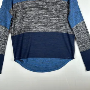 Rag & Bone Blue Gray Colorblock Knit‎ Sweater XS Long Sleeve Hudson Tee thumbnail 7