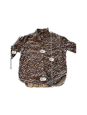 Aerie Leopard Print Button-Up Shirt Size Small thumbnail 4