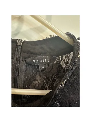 Panitti Black Lace Blouse XL thumbnail 6