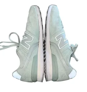 New Balance Womens 696 Suede Mesh Running Classic Sneaker Shoes Sea Foam Green S thumbnail 1