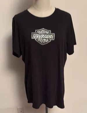 Harley-Davidson Black Short Sleeve Relaxed Tee thumbnail 1