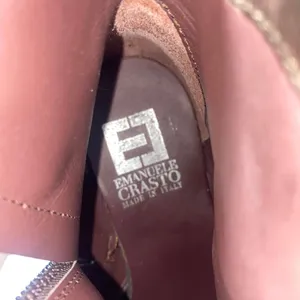 Emanuele Crasto Brown Western Cowboy Booties women sz 37 / US 6.5 thumbnail 7