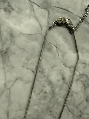 Vintage Faux Solitaire Diamond Pendant Necklace thumbnail 5